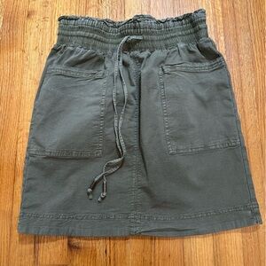 anthropologie skirt stretch waist olive green Size X Small Denim (v)
